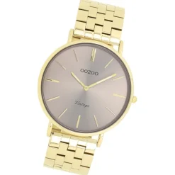 Oozoo Damen Armbanduhr OOZOO Vintage Analog Metallband gold UOC20403