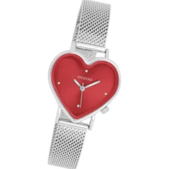 Oozoo Damen Armbanduhr OOZOO Timepieces Analog Metallband silber UOC11444