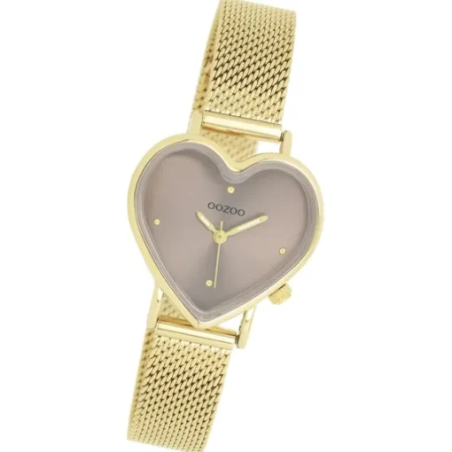 Oozoo Damen Armbanduhr OOZOO Timepieces Analog Metall gold UOC11416