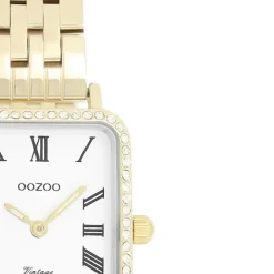 Oozoo Damen Armbanduhr OOZOO Vintage Analog Metallband gold UOC20414