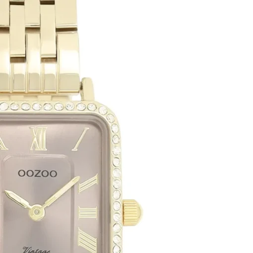 Oozoo Damen Armbanduhr OOZOO Vintage Analog Metallband gold UOC20415