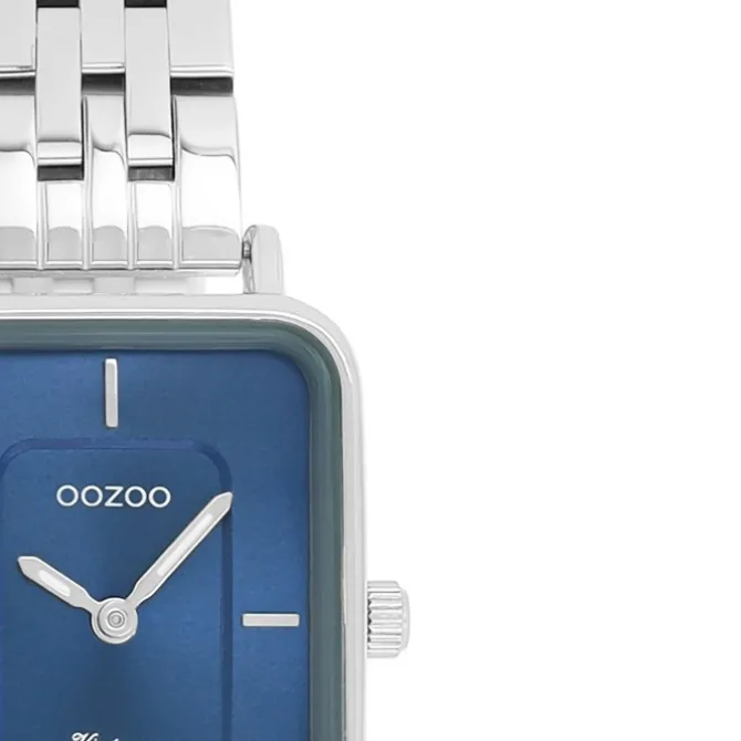 Oozoo Damen Armbanduhr OOZOO Vintage Analog Metallband silber UOC20417