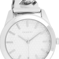 Oozoo Damen Armbanduhr OOZOO Timepieces Analog Metall silber UOC11418