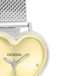 Oozoo Damen Armbanduhr OOZOO Timepieces Analog Metallband silber UOC11443