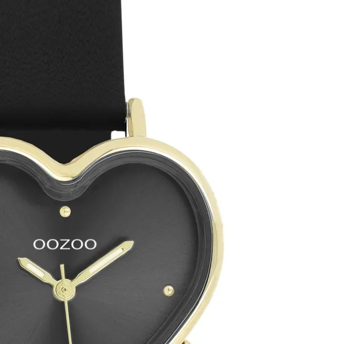 Oozoo Damen Armbanduhr OOZOO Timepieces Analog Lederband schwarz UOC11452