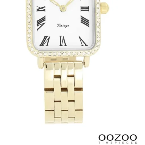 Oozoo Damen Armbanduhr OOZOO Vintage Analog Metallband gold UOC20414