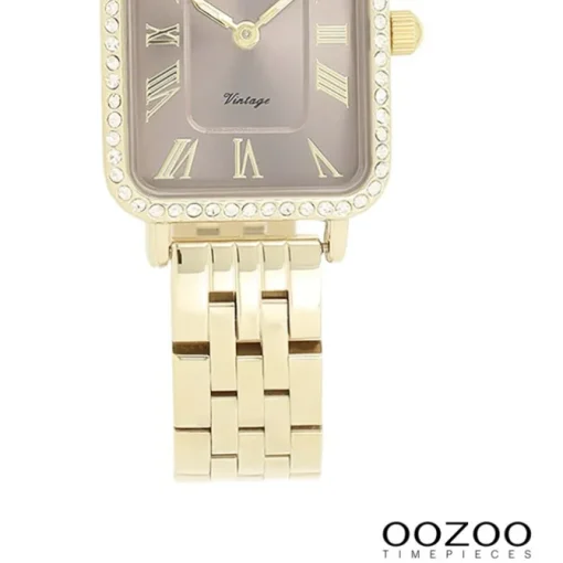 Oozoo Damen Armbanduhr OOZOO Vintage Analog Metallband gold UOC20415