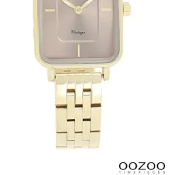 Oozoo Damen Armbanduhr OOZOO Vintage Analog Metallband gold UOC20419
