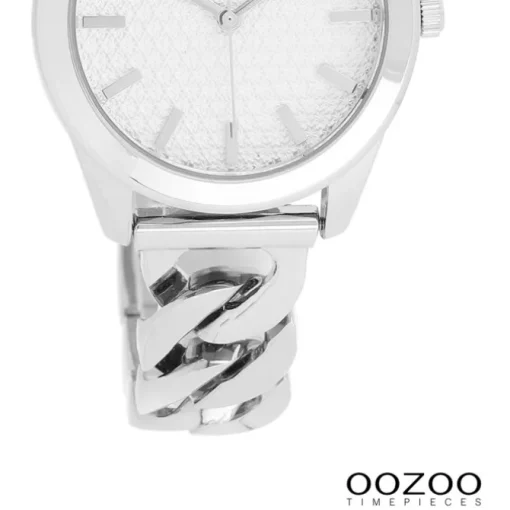 Oozoo Damen Armbanduhr OOZOO Timepieces Analog Metall silber UOC11418
