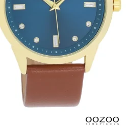 Oozoo Damen Armbanduhr OOZOO Timepieces Analog Leder braun UOC11438