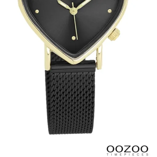 Oozoo Damen Armbanduhr OOZOO Timepieces Analog Metallband schwarz UOC11447