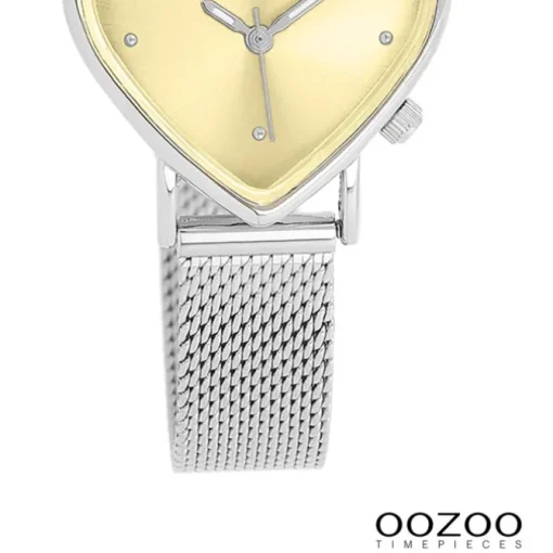 Oozoo Damen Armbanduhr OOZOO Timepieces Analog Metallband silber UOC11443