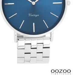 Oozoo Damen Armbanduhr OOZOO Vintage Analog Metallband silber UOC20401