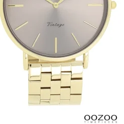 Oozoo Damen Armbanduhr OOZOO Vintage Analog Metallband gold UOC20403