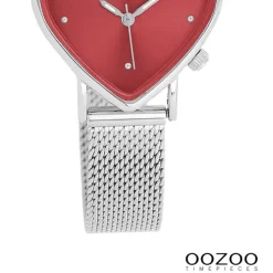 Oozoo Damen Armbanduhr OOZOO Timepieces Analog Metallband silber UOC11444