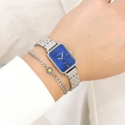 Oozoo Damen Armbanduhr OOZOO Vintage Analog Metallband silber UOC20417