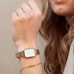 Oozoo Damen Armbanduhr OOZOO Vintage Analog Metallband gold UOC20418