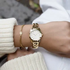 Oozoo Damen Armbanduhr OOZOO Timepieces Analog Metall gold UOC11419