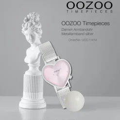 Oozoo Damen Armbanduhr OOZOO Timepieces Analog Metall silber UOC11414