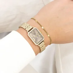 Oozoo Damen Armbanduhr OOZOO Vintage Analog Metallband gold UOC20415