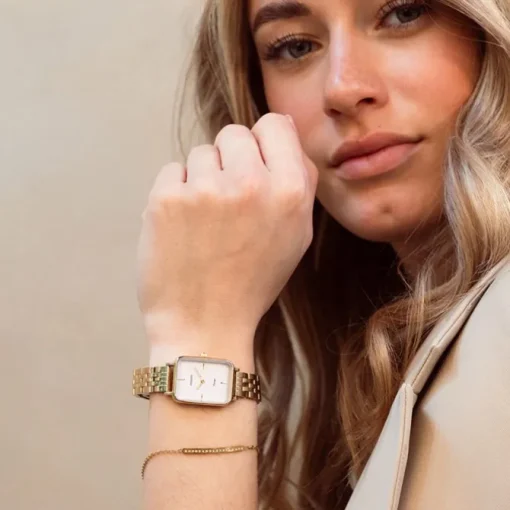 Oozoo Damen Armbanduhr OOZOO Vintage Analog Metallband gold UOC20418