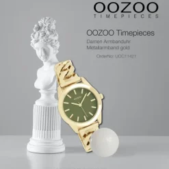 Oozoo Damen Armbanduhr OOZOO Timepieces Analog Metall gold UOC11421
