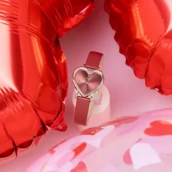 Oozoo Damen Armbanduhr OOZOO Timepieces Analog Lederband rot UOC11454