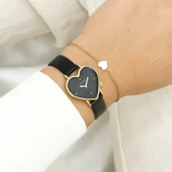 Oozoo Damen Armbanduhr OOZOO Timepieces Analog Lederband schwarz UOC11452