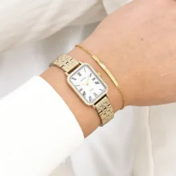 Oozoo Damen Armbanduhr OOZOO Vintage Analog Metallband gold UOC20414