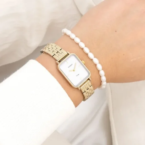 Oozoo Damen Armbanduhr OOZOO Vintage Analog Metallband gold UOC20418