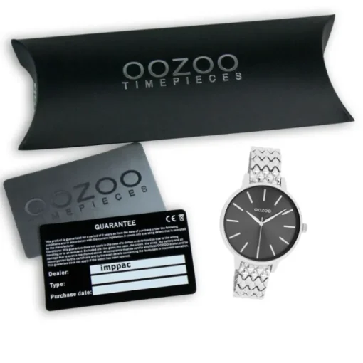 Oozoo Damen Armbanduhr OOZOO Timepieces Analog Edelstahl silber UOC11434