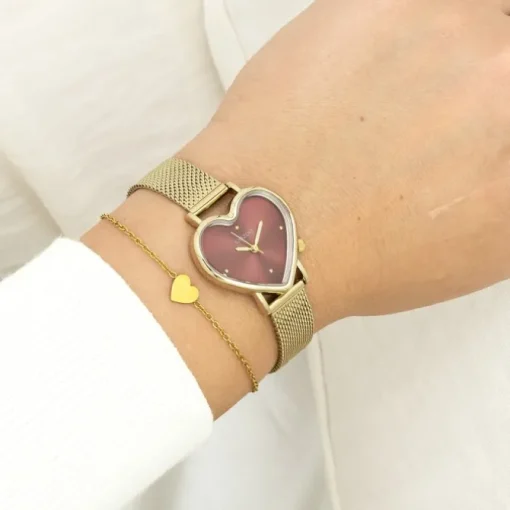 Oozoo Damen Armbanduhr OOZOO Timepieces Analog Metallband gold UOC11453