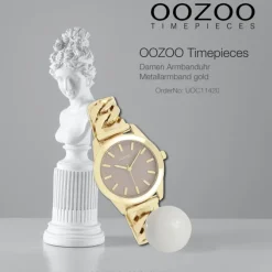 Oozoo Damen Armbanduhr OOZOO Timepieces Analog Metall gold UOC11420