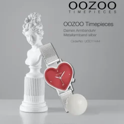 Oozoo Damen Armbanduhr OOZOO Timepieces Analog Metallband silber UOC11444