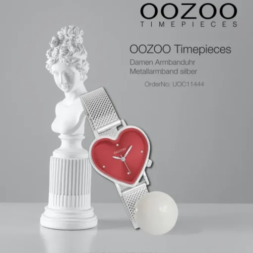 Oozoo Damen Armbanduhr OOZOO Timepieces Analog Metallband silber UOC11444