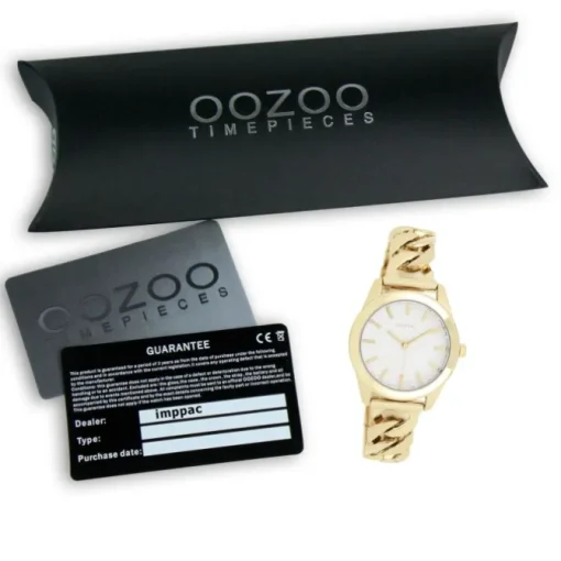 Oozoo Damen Armbanduhr OOZOO Timepieces Analog Metall gold UOC11419