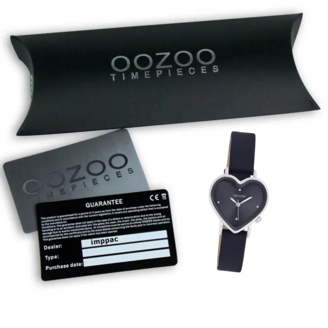Oozoo Damen Armbanduhr OOZOO Timepieces Analog Lederband schwarz UOC11449