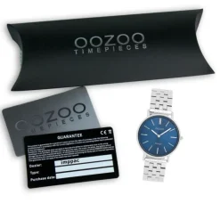 Oozoo Damen Armbanduhr OOZOO Vintage Analog Metallband silber UOC20406
