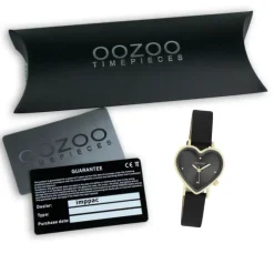 Oozoo Damen Armbanduhr OOZOO Timepieces Analog Lederband schwarz UOC11452
