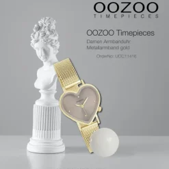 Oozoo Damen Armbanduhr OOZOO Timepieces Analog Metall gold UOC11416