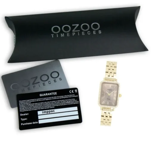 Oozoo Damen Armbanduhr OOZOO Vintage Analog Metallband gold UOC20415