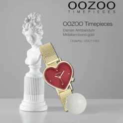Oozoo Damen Armbanduhr OOZOO Timepieces Analog Metallband gold UOC11453