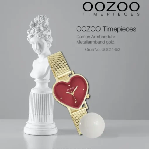 Oozoo Damen Armbanduhr OOZOO Timepieces Analog Metallband gold UOC11453