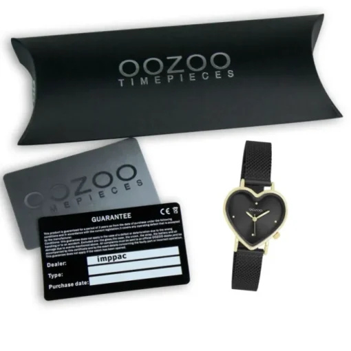 Oozoo Damen Armbanduhr OOZOO Timepieces Analog Metallband schwarz UOC11447