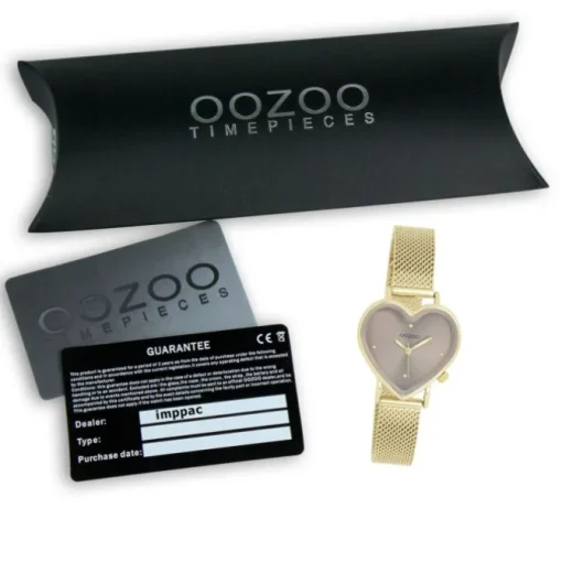 Oozoo Damen Armbanduhr OOZOO Timepieces Analog Metall gold UOC11416