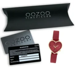 Oozoo Damen Armbanduhr OOZOO Timepieces Analog Lederband rot UOC11454