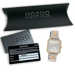 Oozoo Damen Armbanduhr Slim C9954 Quarz Edelstahl silber rose UOC9954