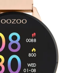 Oozoo Damen Armbanduhr Smartwatches Multifunktion Metall rosegold UOQ00117