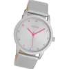 Oozoo Damen Armbanduhr Timepieces Analog Leder silber UOC11058