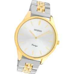 Oozoo Damen Armbanduhr Timepieces Analog Metall silber gold UOC9984A